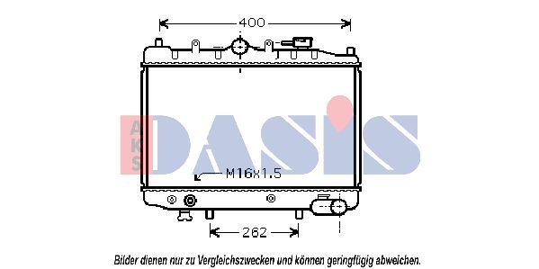 AKS DASIS Jäähdytin,moottorin jäähdytys 110090N